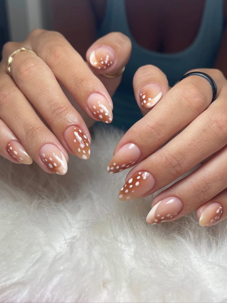 Classic Fawn Spots nails