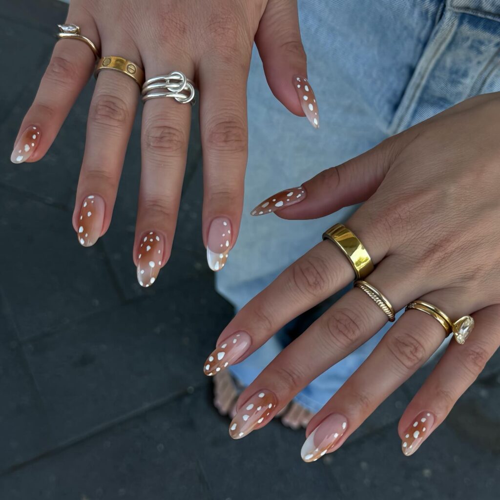 Long Almond Bambi nails