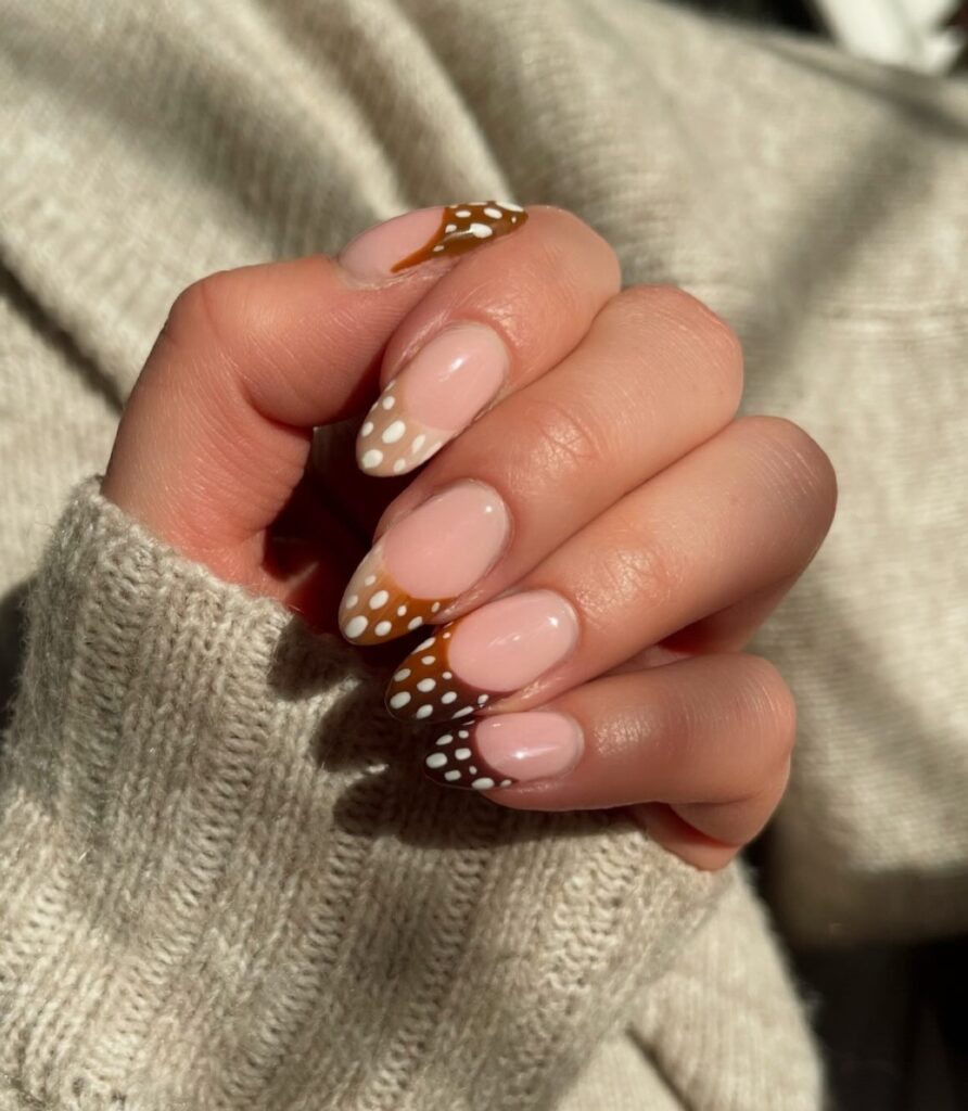 Fawn French Tips nails