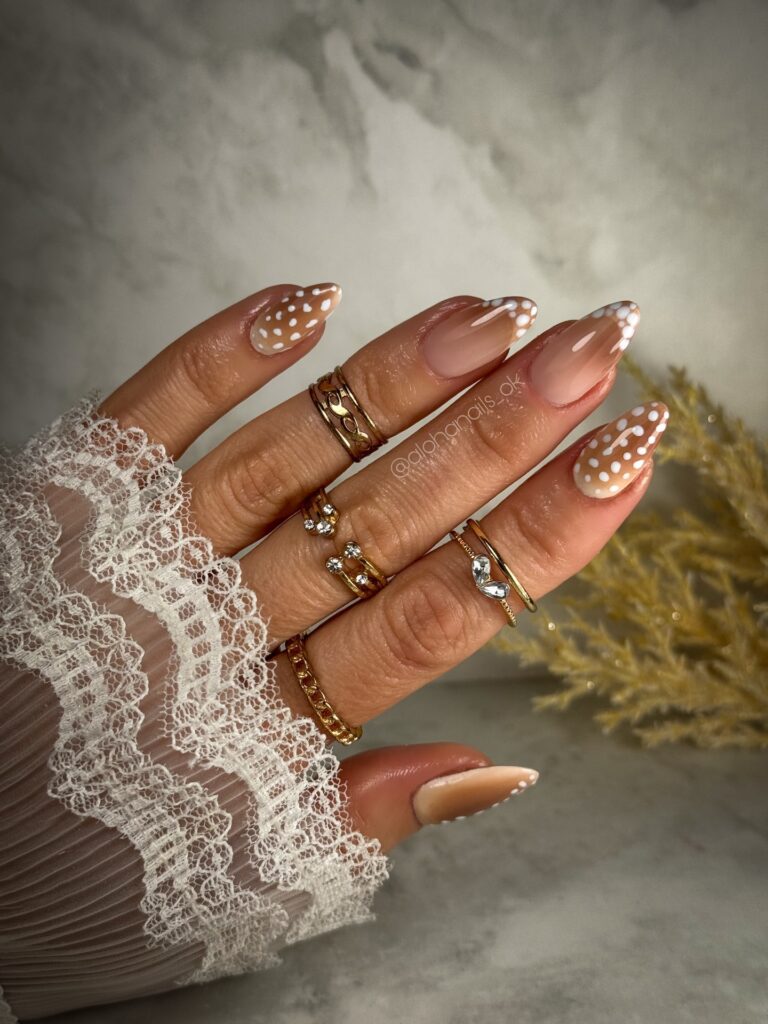 Nude Fawn Almond nails