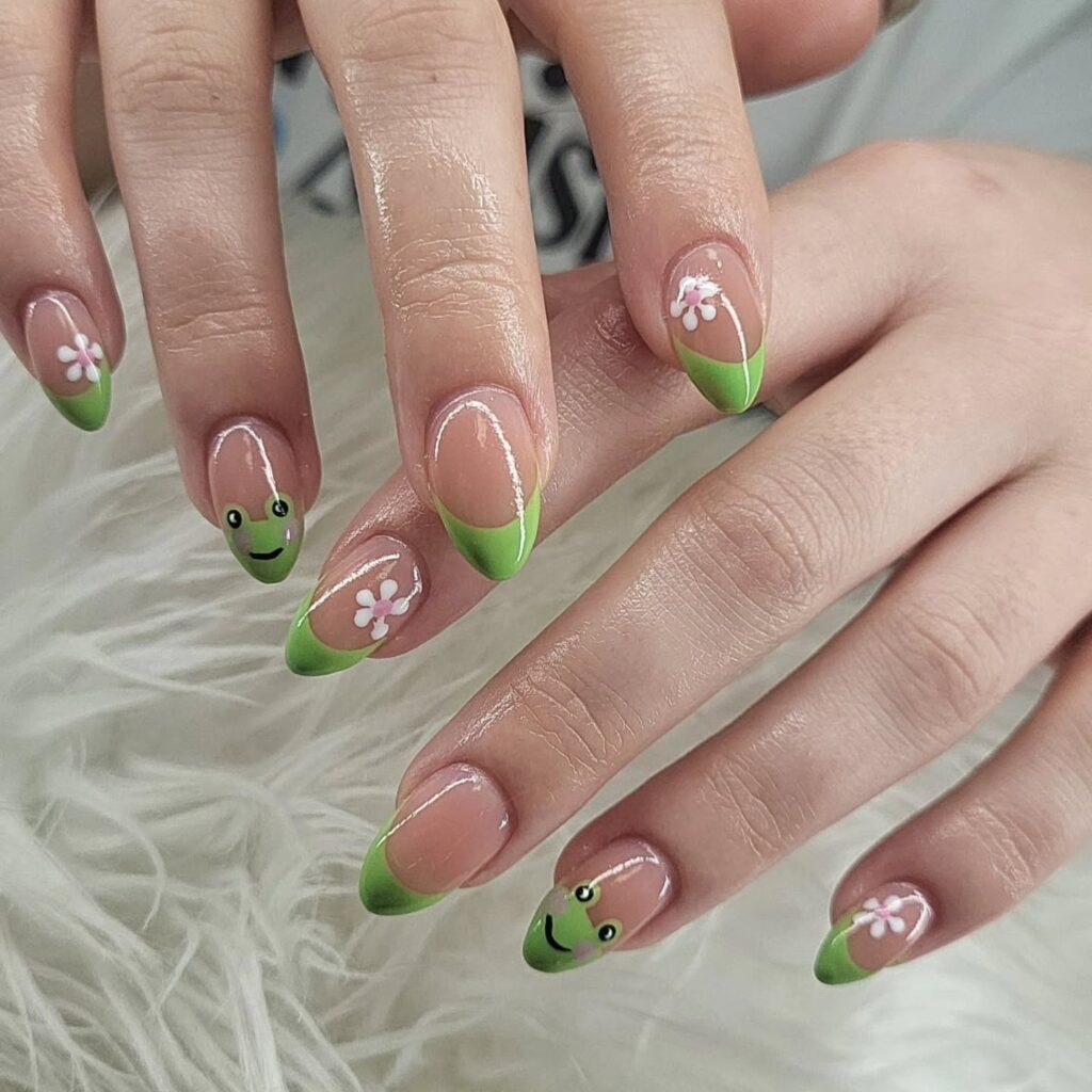 Glazed Frog Sculpts nails