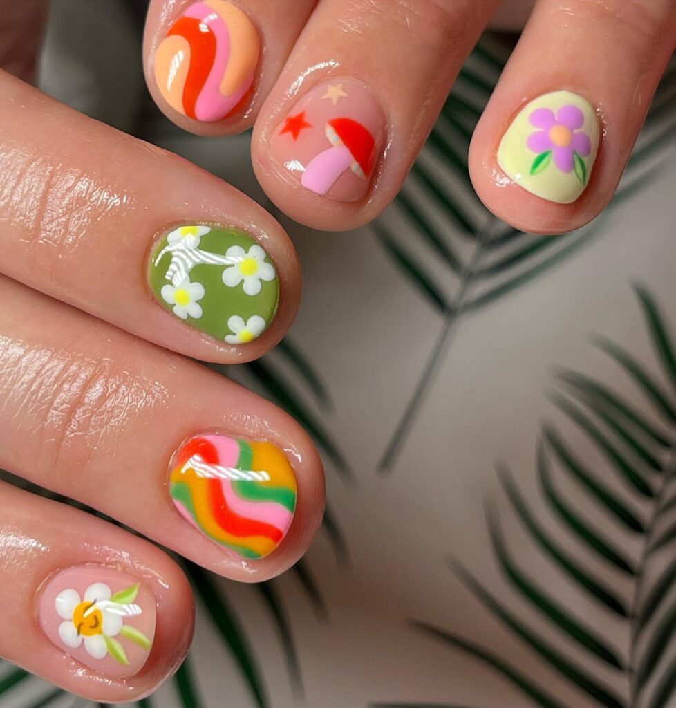 Garden Party Nails nails