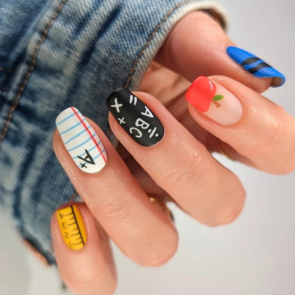Classic School Set nails
