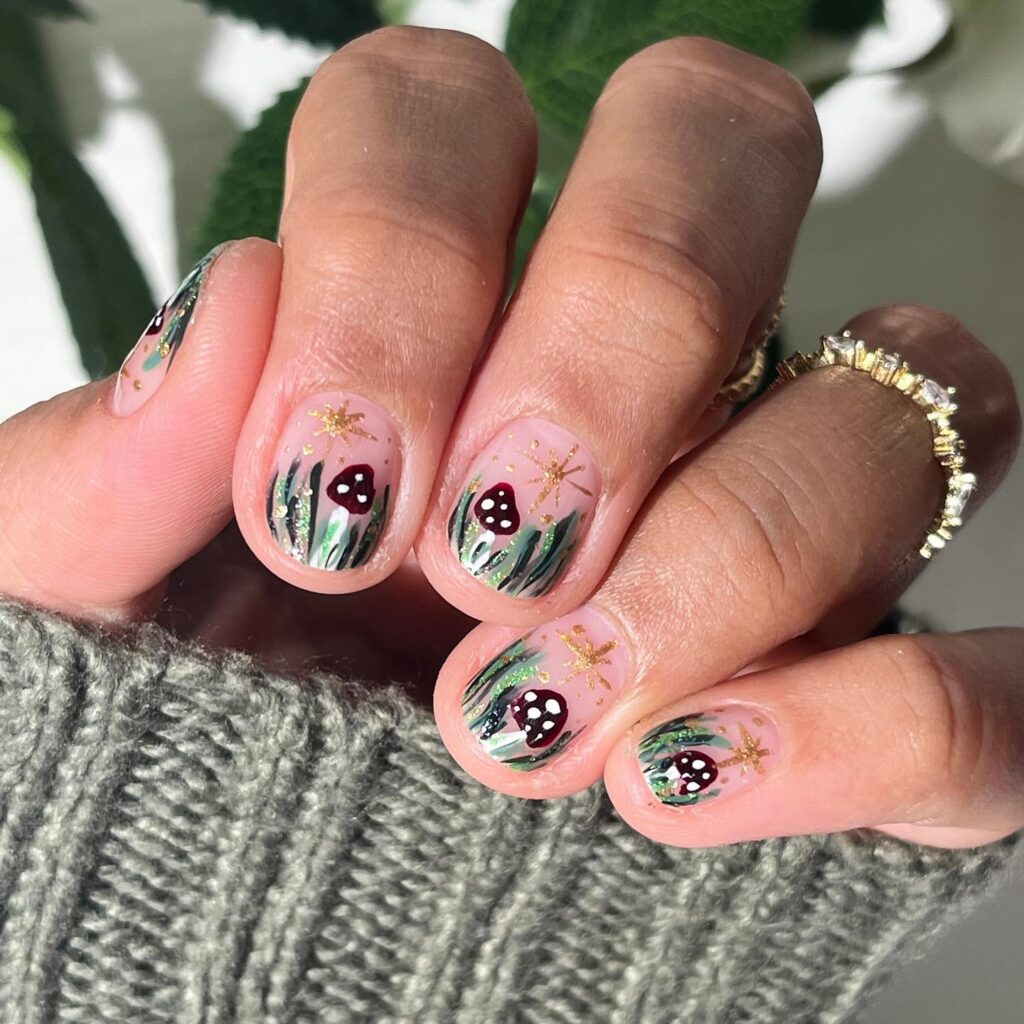 Golden Star Meadow nails
