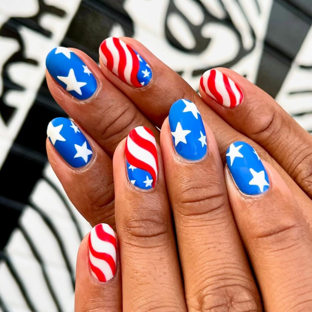 Stars & Stripes nails