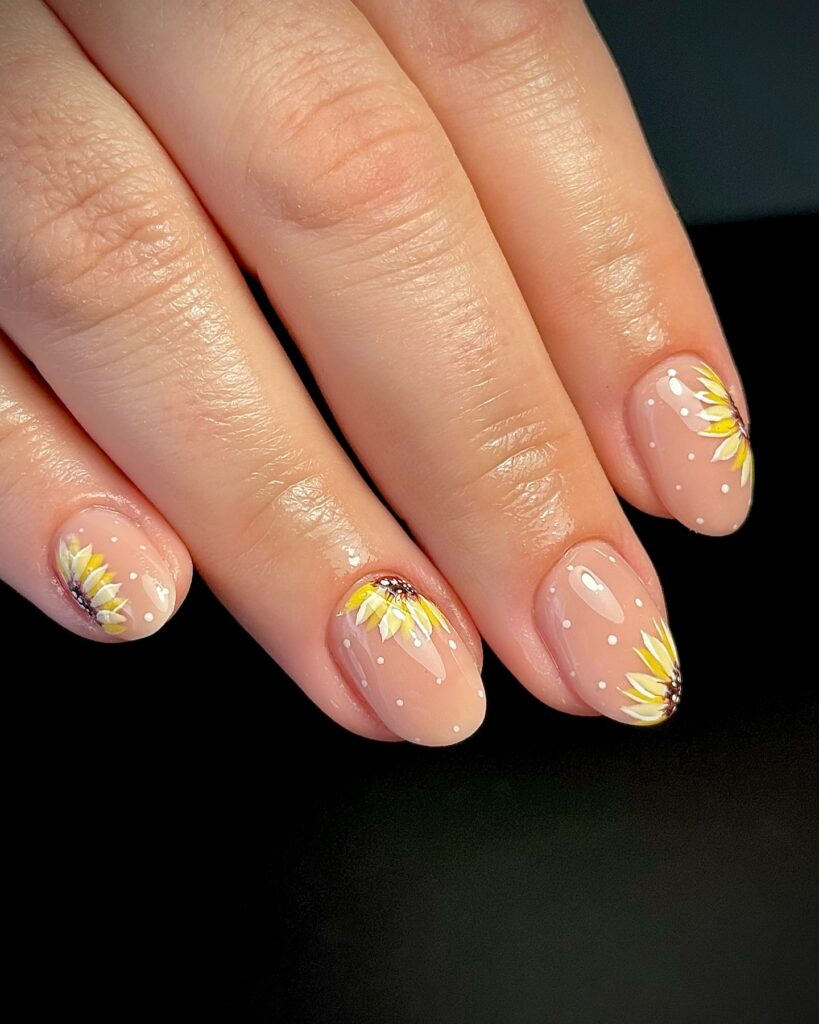 White Petal Glow nails