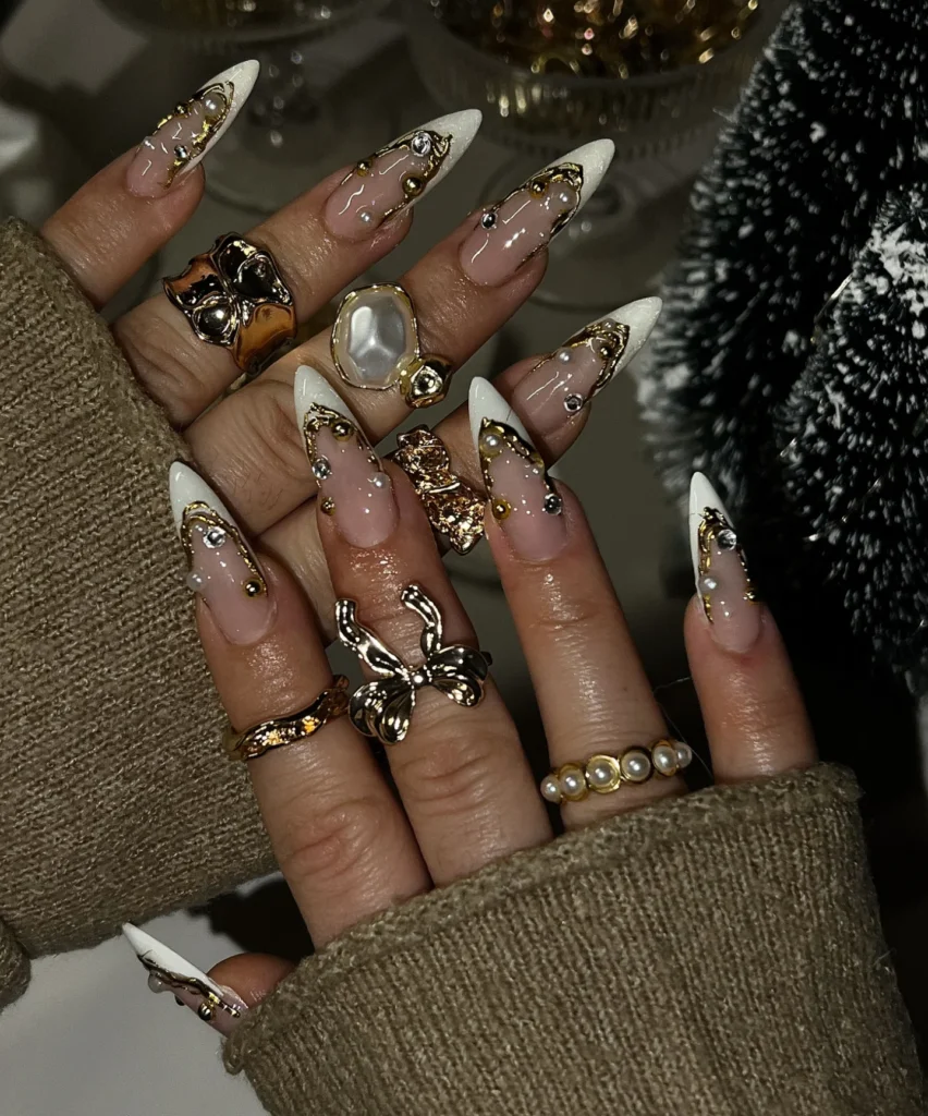 Pearl French Remix nails