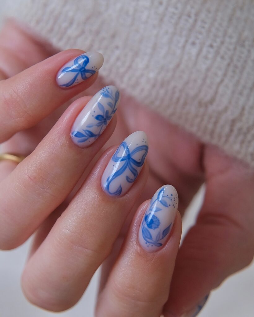 Denim Daydream nails