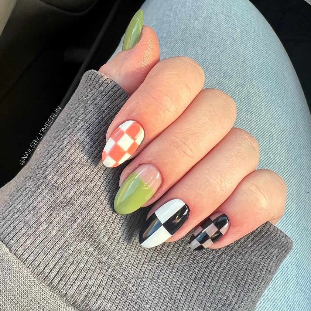 Olive & Citrus Mix nails