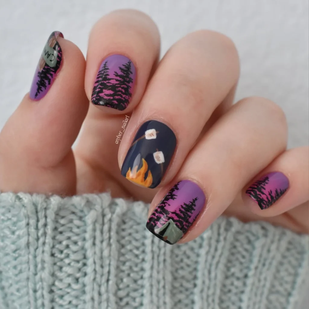 Twilight Forest Camp nails