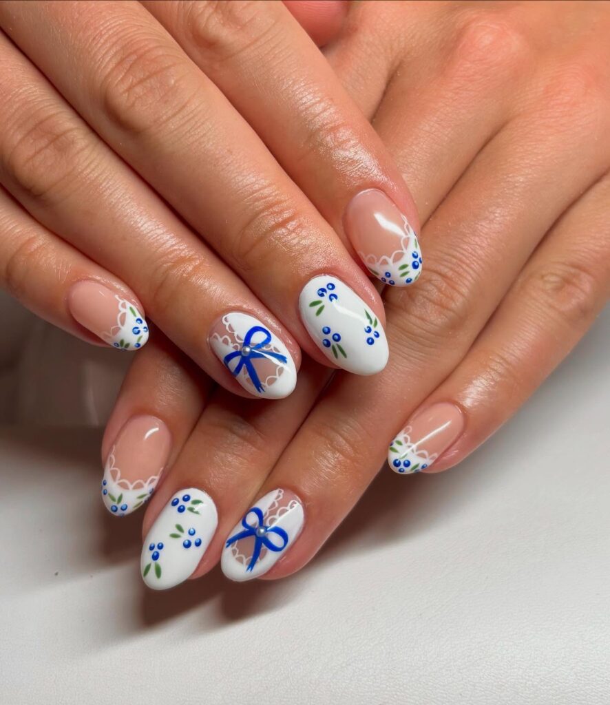 Ice Blue Cloud nails