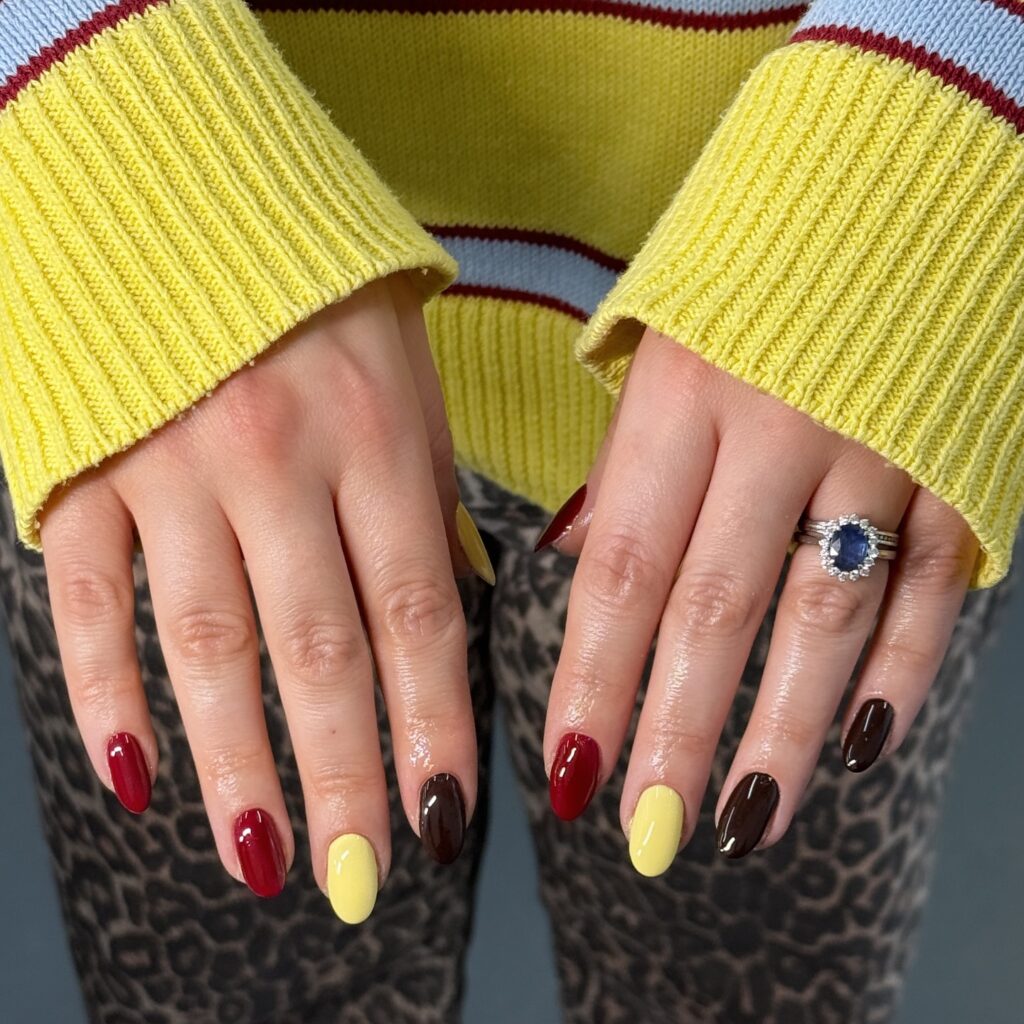 Retro Jewel Solids nails