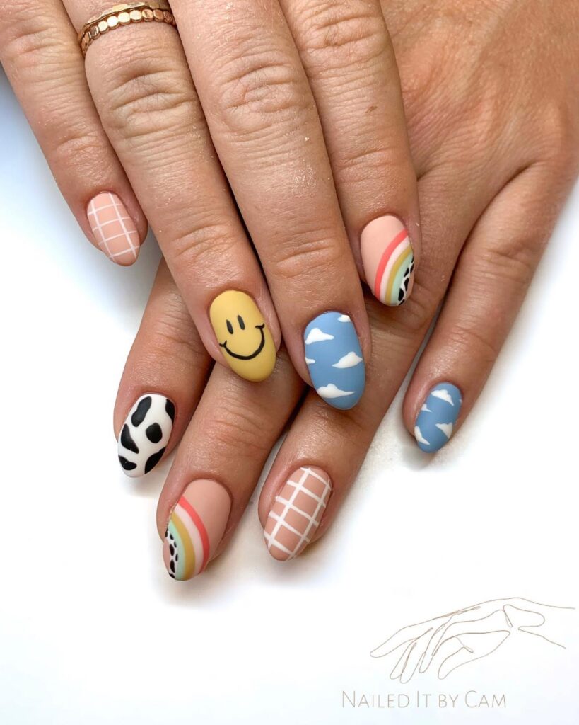 Sunny Storybook Icons nails