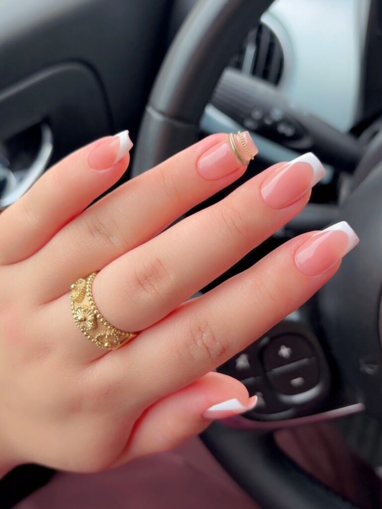 Timeless French Square nails