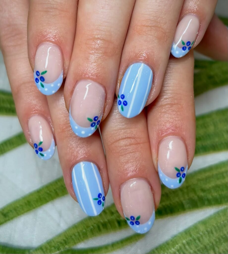 Icy Crystal Tips nails