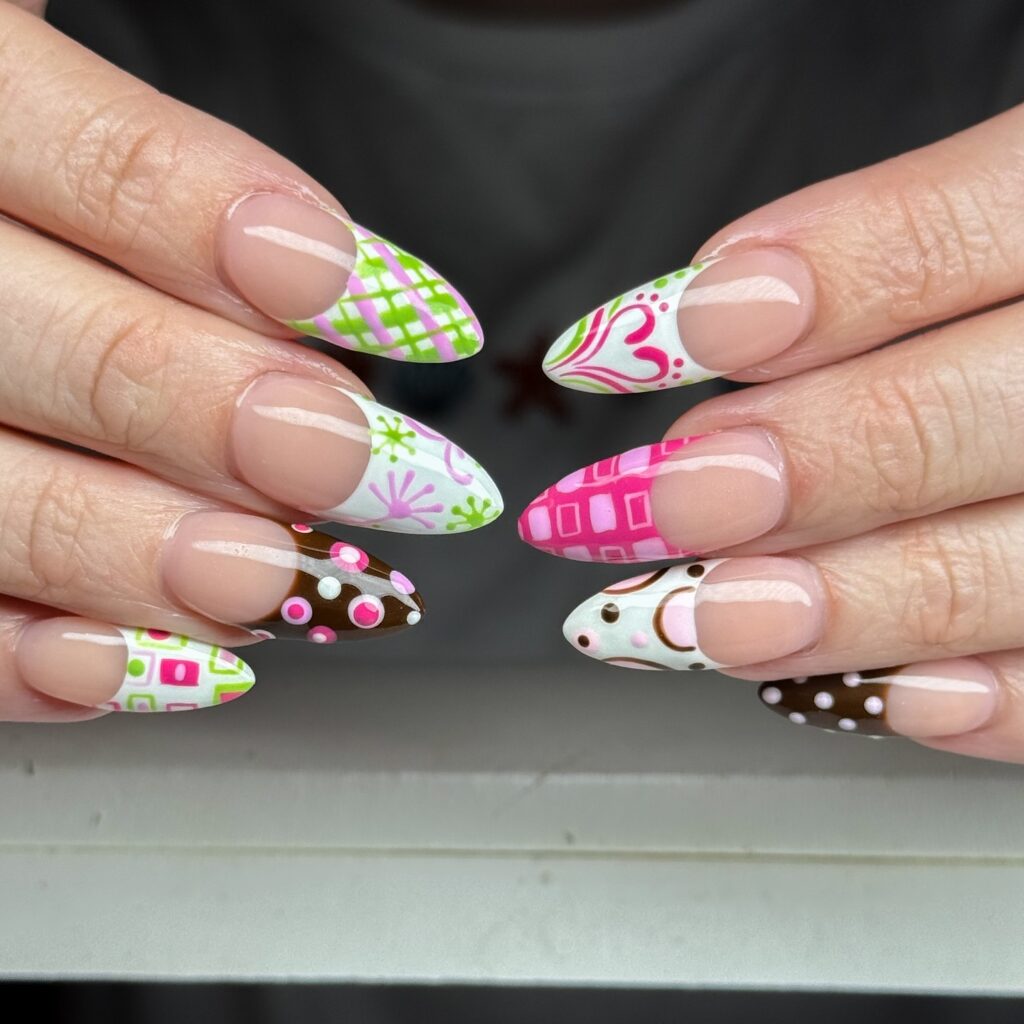 Mod Pop French nails