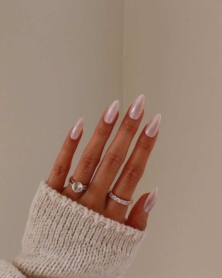 Barely Blush Tips nails