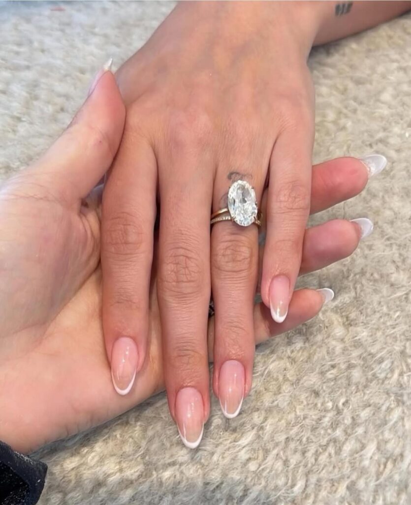 Porcelain White Glaze nails