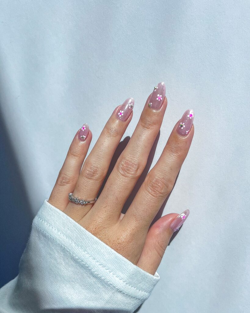Glazed Ballerina nails