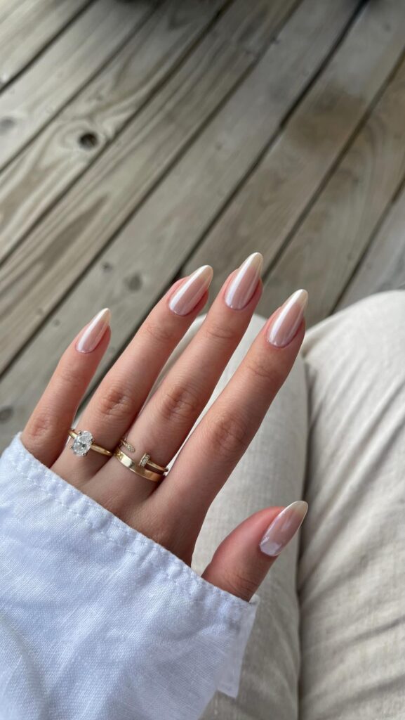 Blush Gel Extensions nails