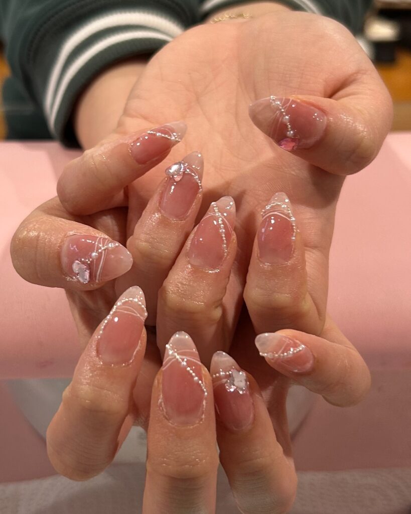 Pearl Lace Soft nails