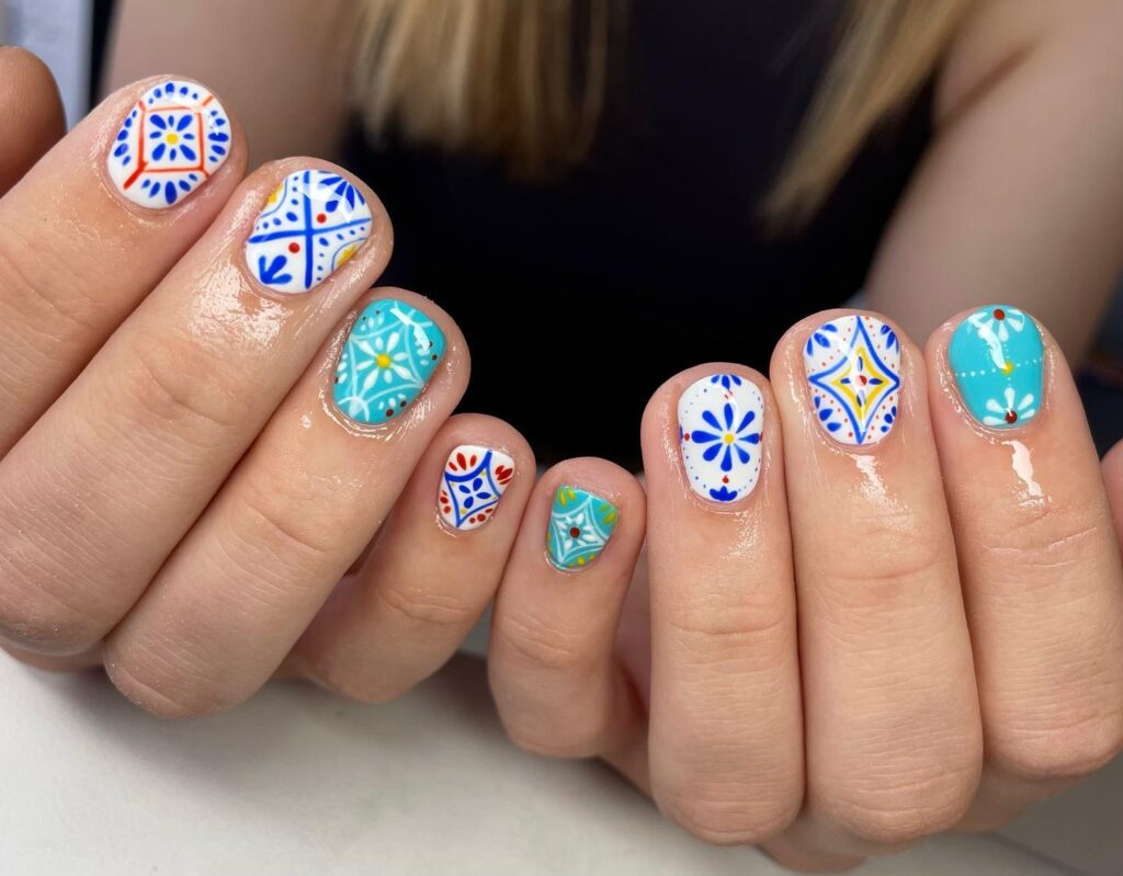 Sicilian Majolica Studs nails