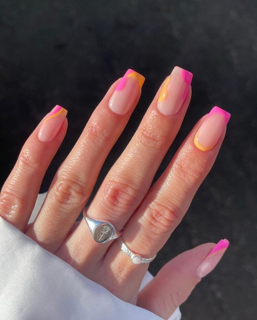 Double-Layer French nails