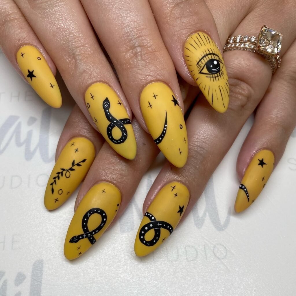 Golden Serpent Oracle nails