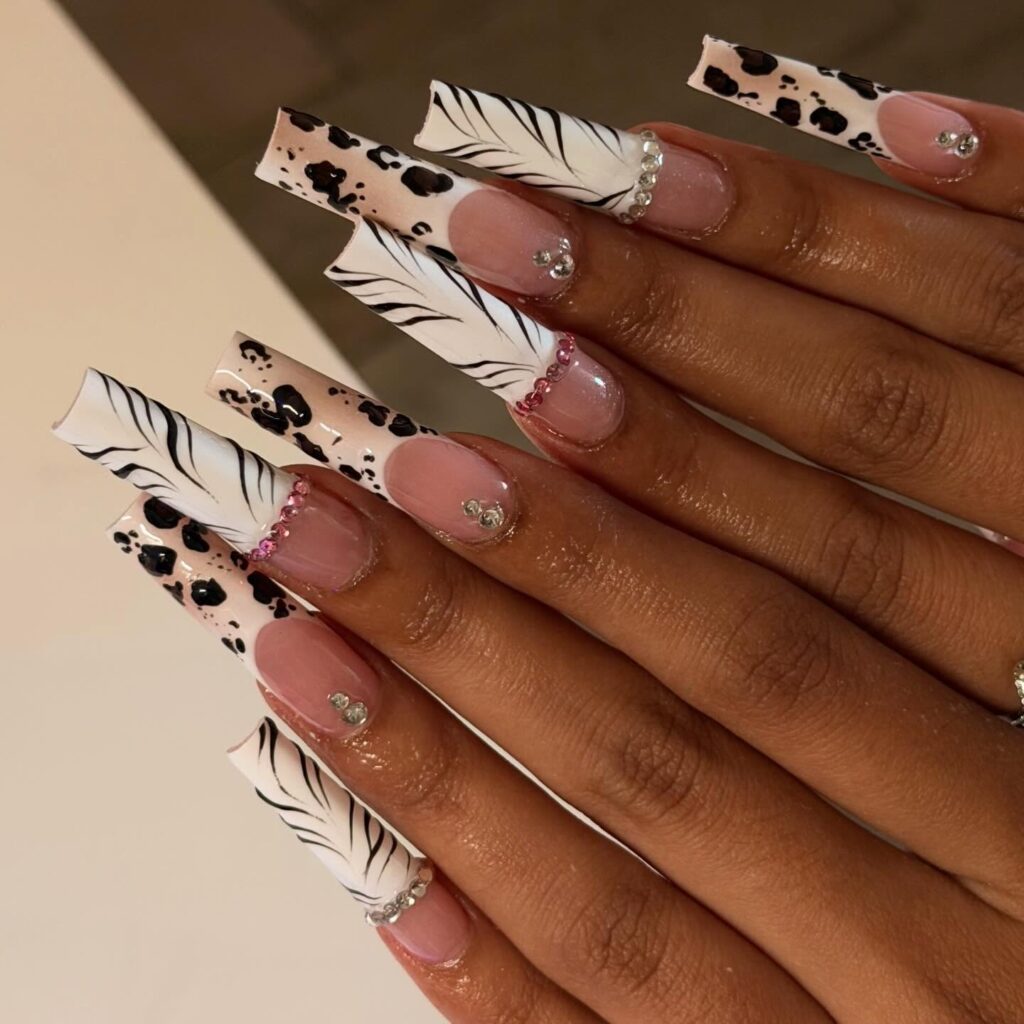 Wild West French nails