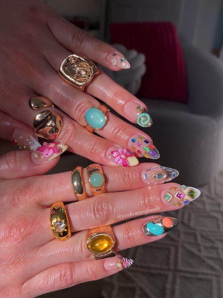 Candy Maximalist Mix nails