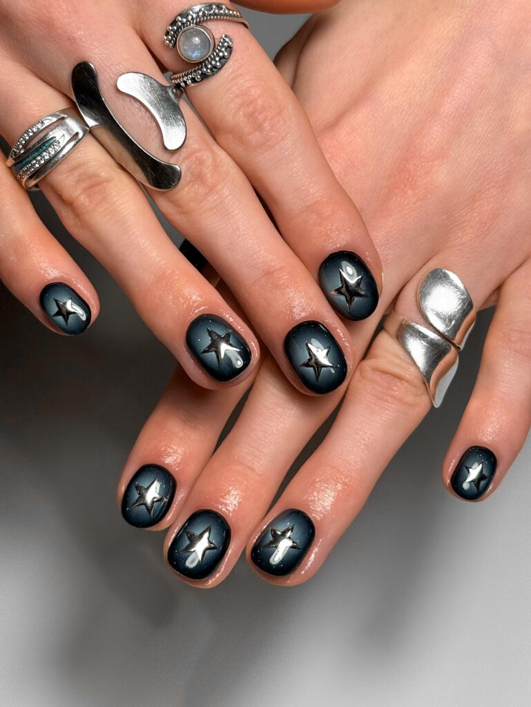 Midnight Star Studs nails