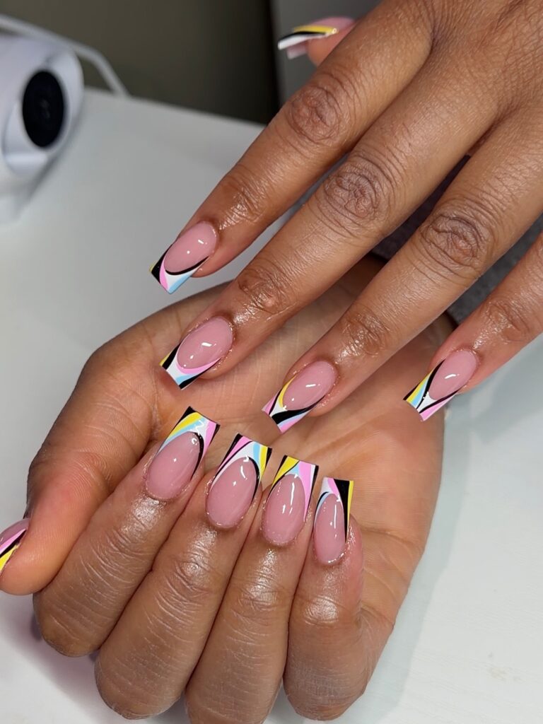 Bold Geo Coffins nails