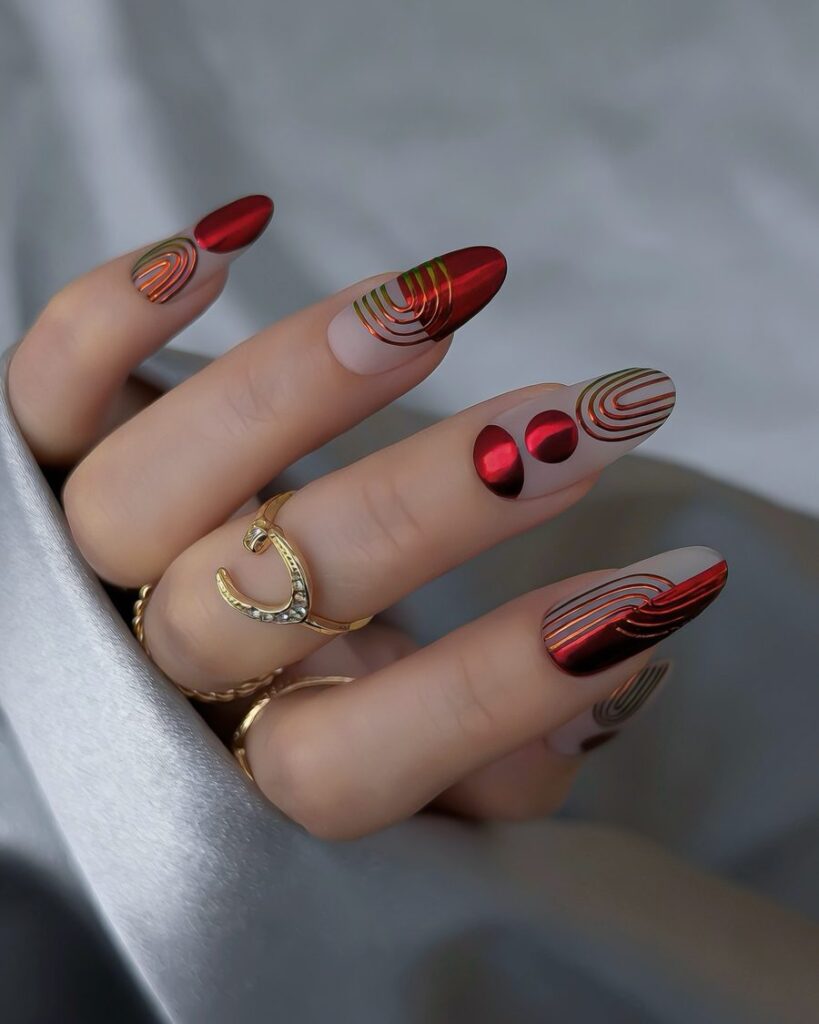 Chrome Retro Orbit nails