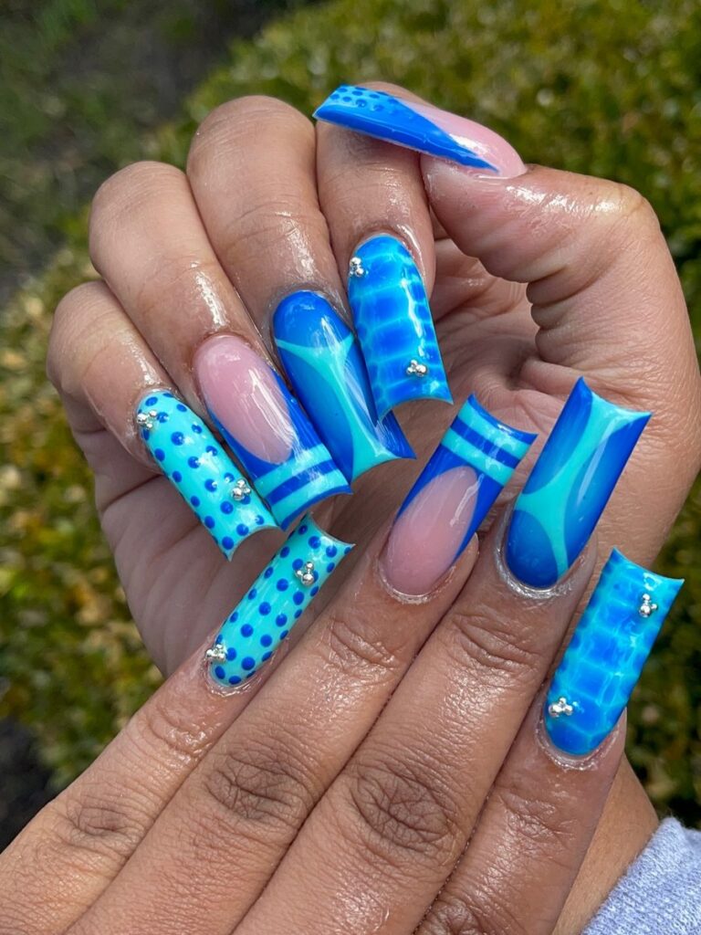 Ocean Wave Maximalism nails