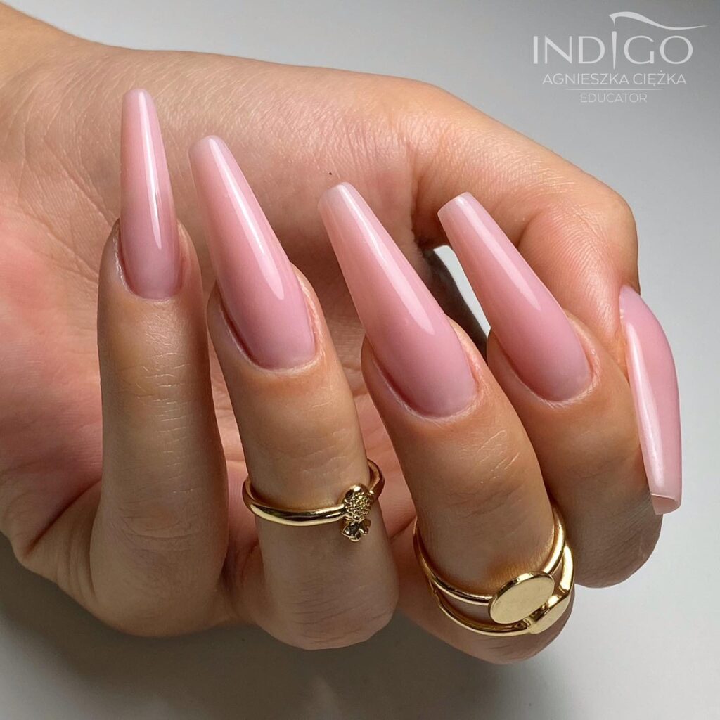 Baby Pink Ballerina nails