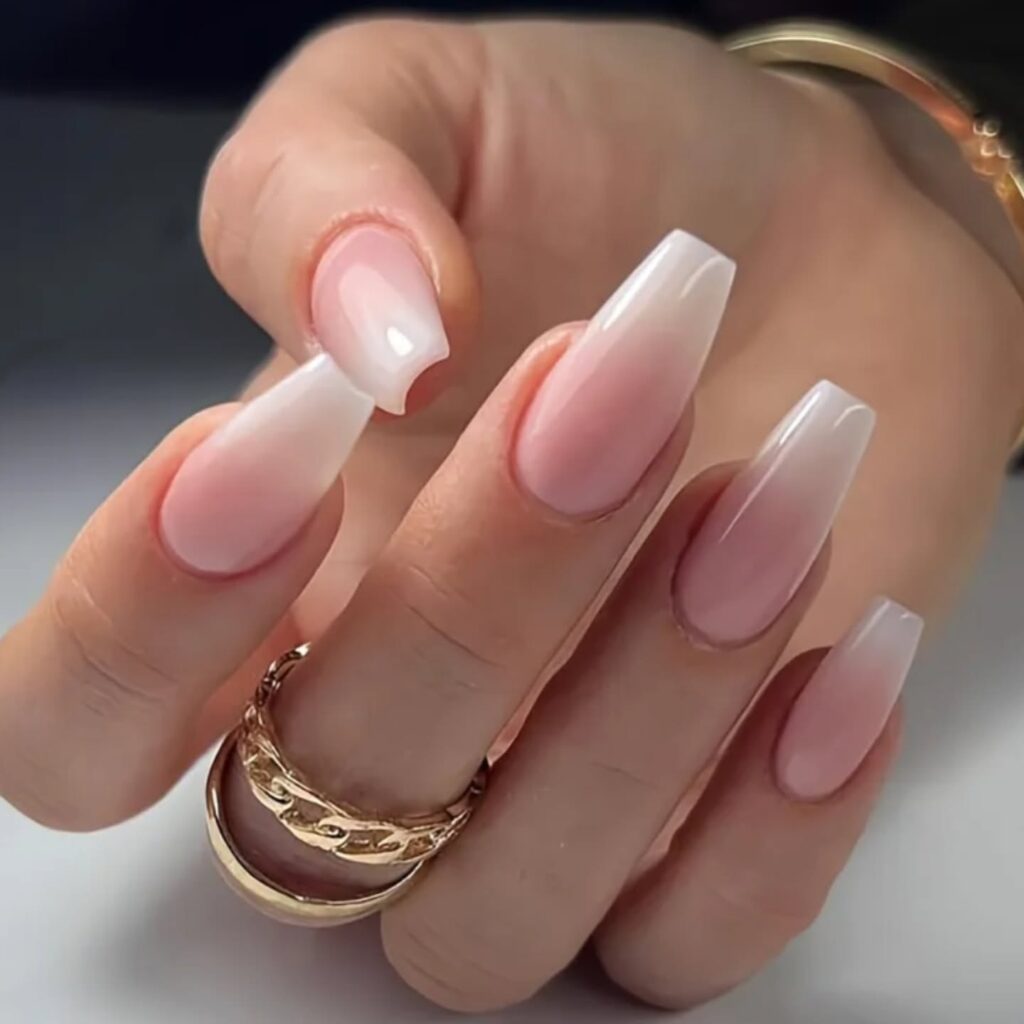 Barely-There French nails