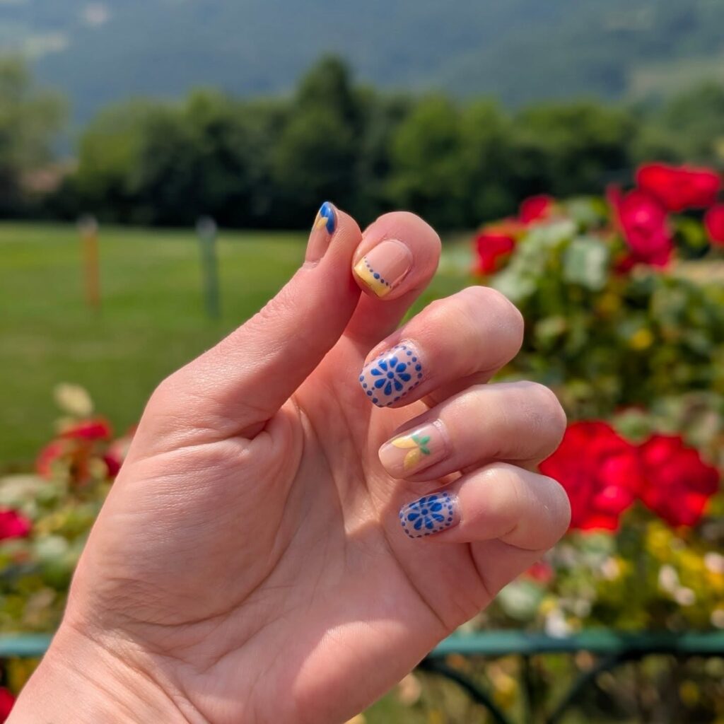 Blue Tile Countryside nails
