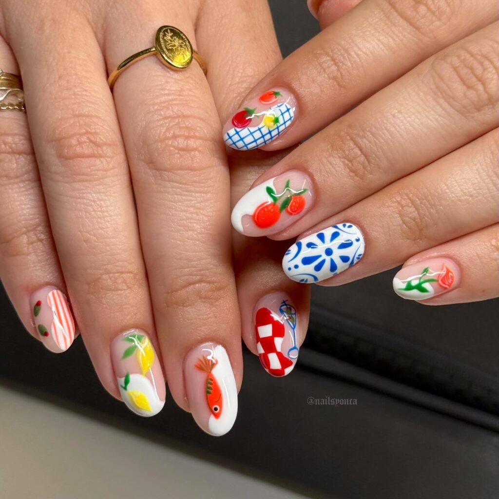 Italian Market Medley nails