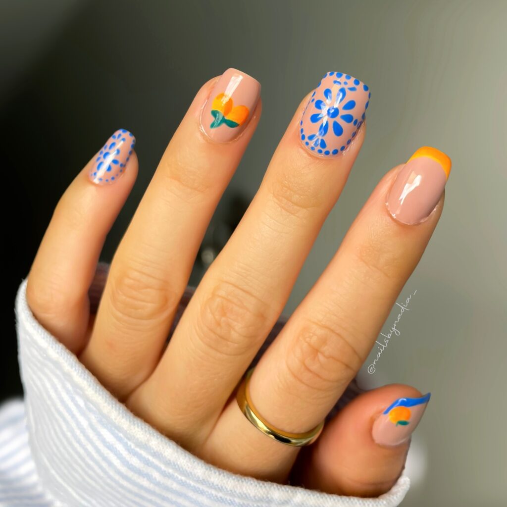 Terracotta Tile Mix nails
