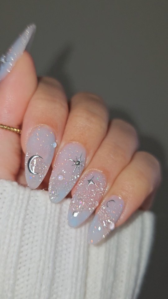 Opal Celestial Mist nails