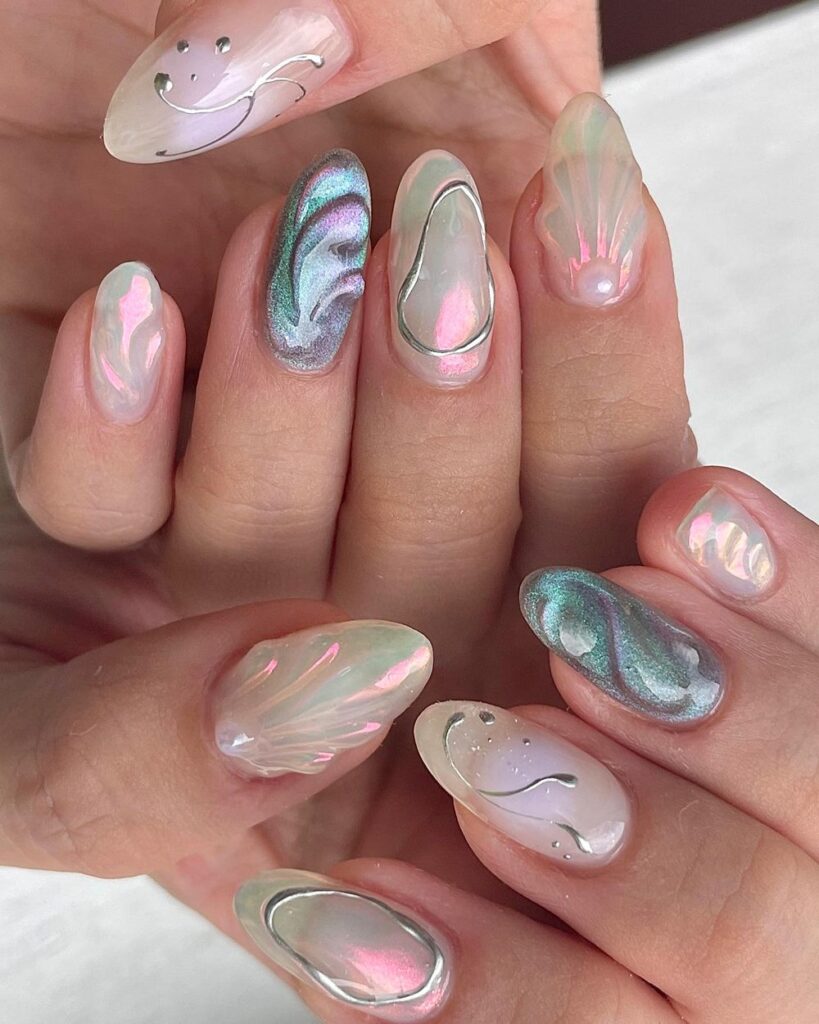 Mermaid Mirage nails