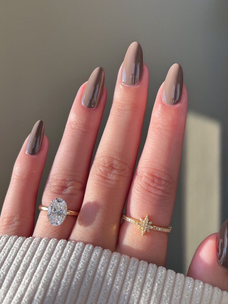 Mink Chrome Stiletto nails