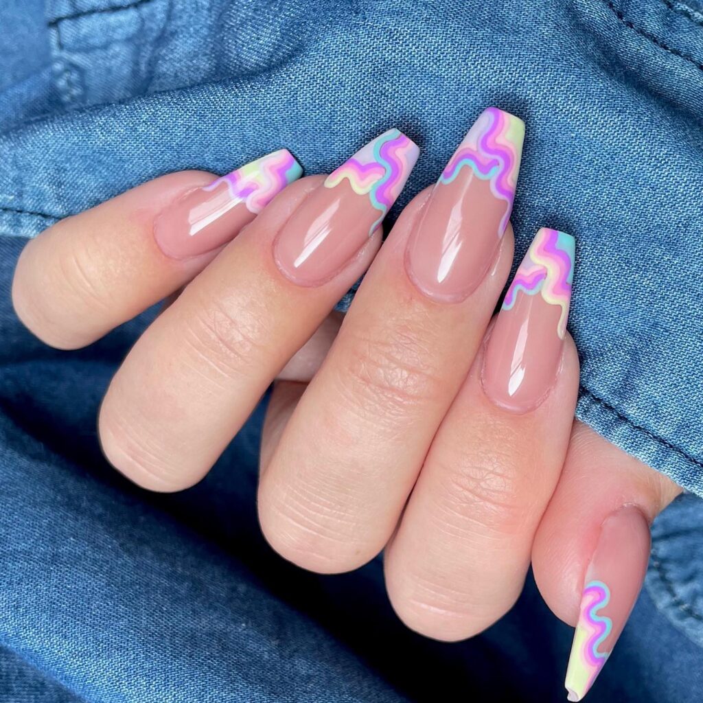 Varsity Stripe Set nails