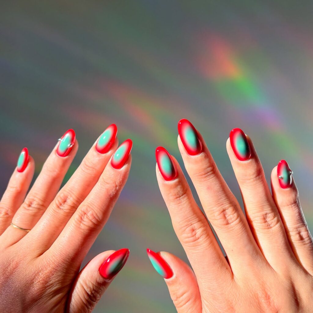 Cherry Gel Nails 