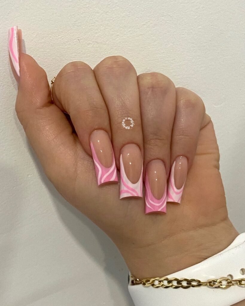Strawberry Tips nails