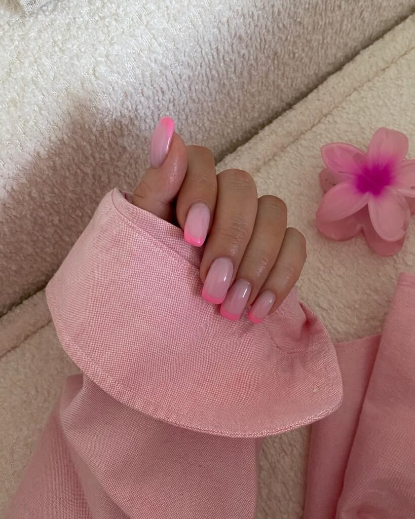 Soft Pink Coffin nails