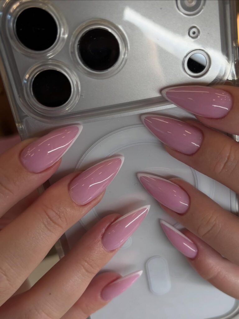 Sandy Rose French nails