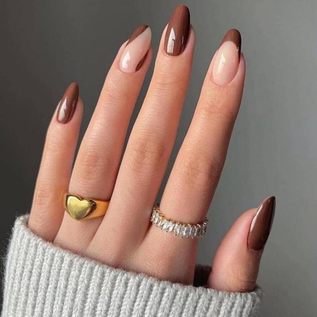 Mixed Mocha Set nails