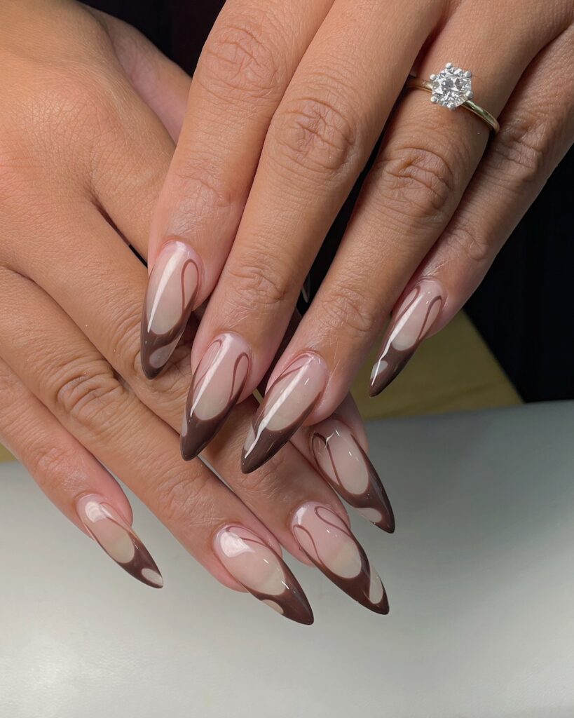 Swirl & Tip nails