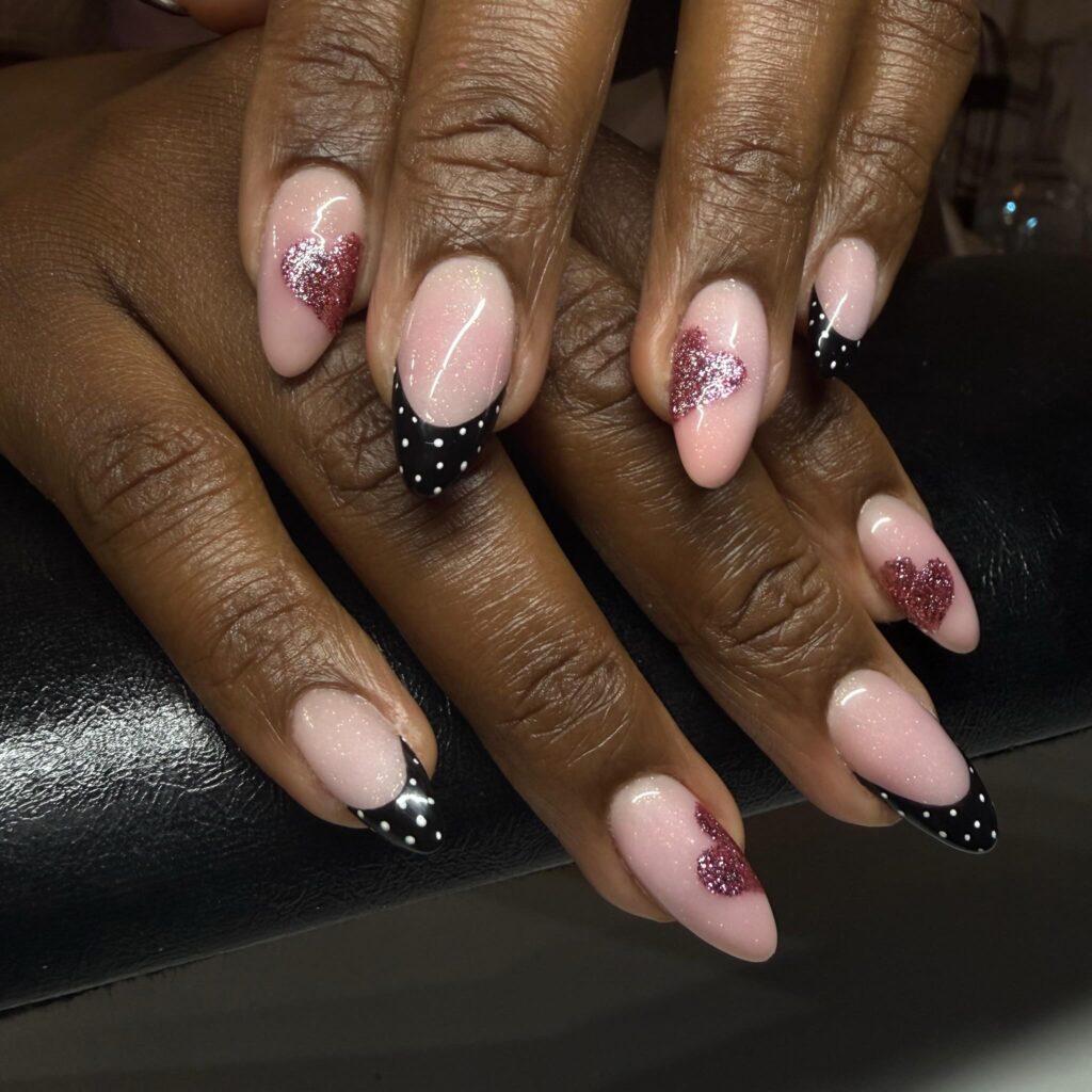 Burgundy Stiletto Drama nails